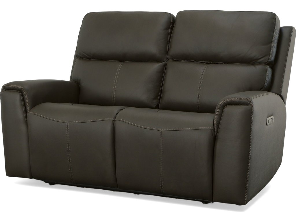 Jarvis Mica Leather Power Reclining Loveseat with Power Headrests - main image
