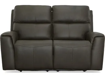 Jarvis Mica Leather Power Reclining Loveseat with Power Headrests - Alternative View