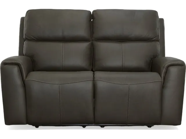 Jarvis Mica Leather Power Reclining Loveseat with Power Headrests - Alternative View