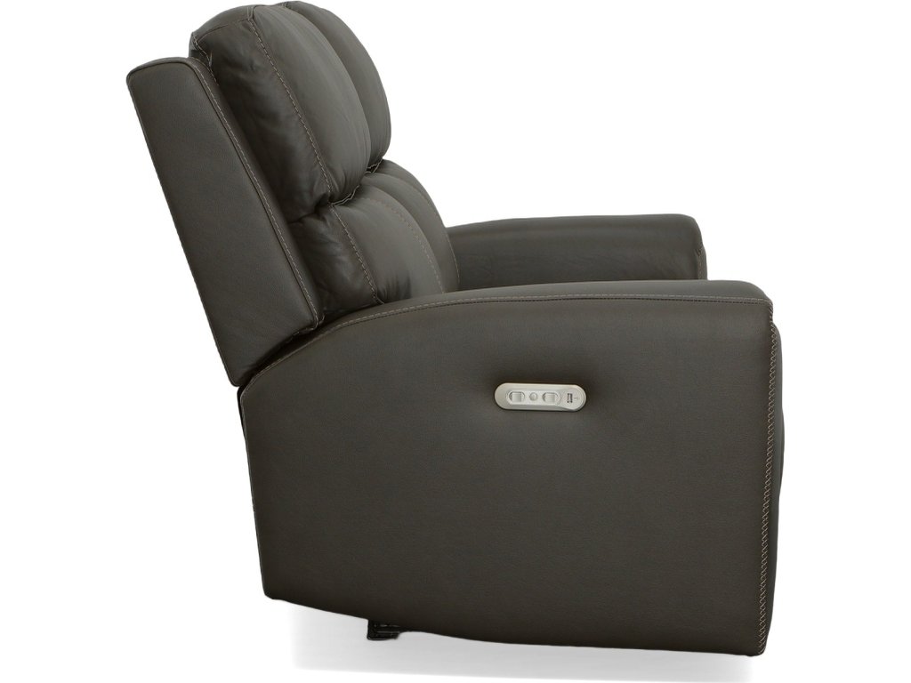 Jarvis Mica Leather Power Reclining Loveseat with Power Headrests - image 2