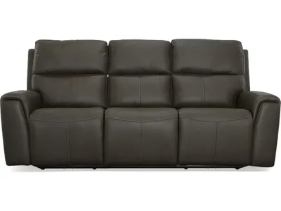 Jarvis Mica Leather Power Reclining Sofa with Power Headrests - Alternative View