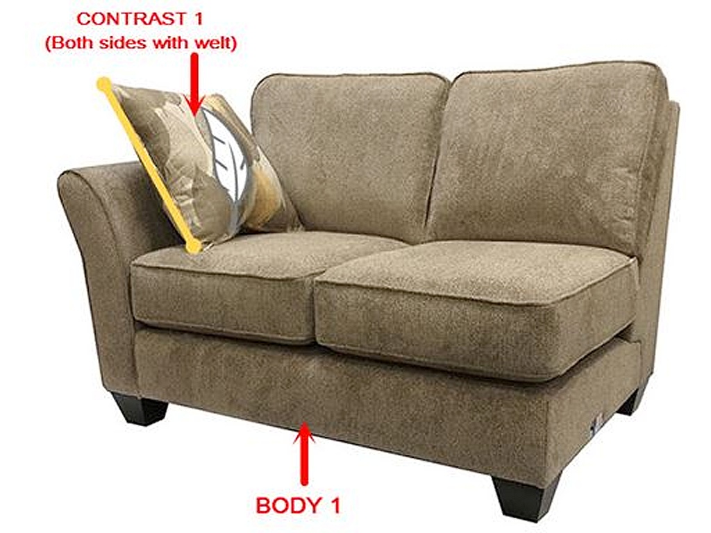 LSF 1 Arm Loveseat - main image