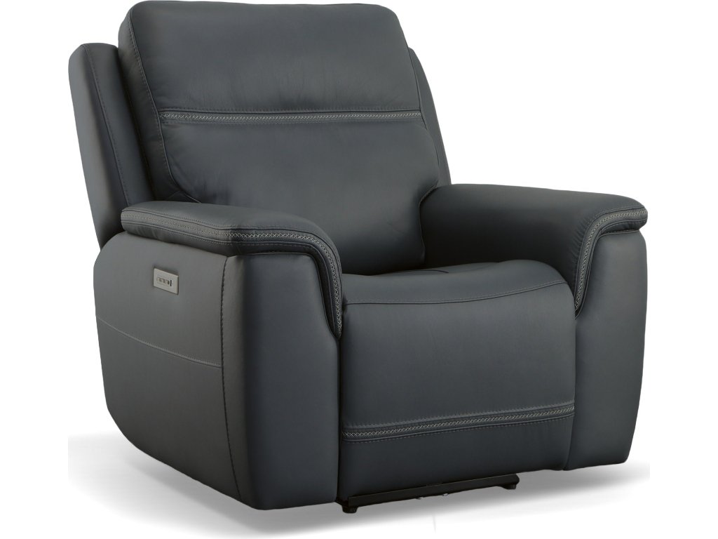 Sawyer Marine Leather Power Recliner with Power Headrest & Lumbar - main image