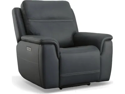 Sawyer Marine Leather Power Recliner with Power Headrest & Lumbar