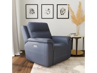 Sawyer Marine Leather Power Recliner with Power Headrest & Lumbar - Alternative View