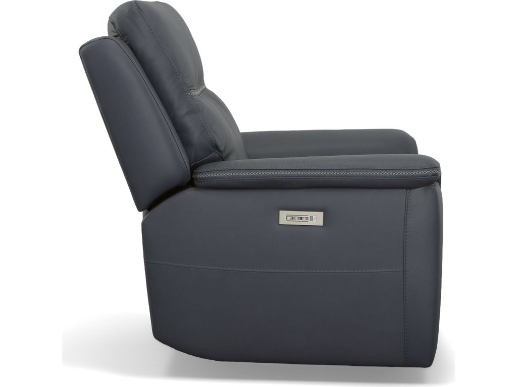Sawyer Marine Leather Power Recliner with Power Headrest & Lumbar - image 3