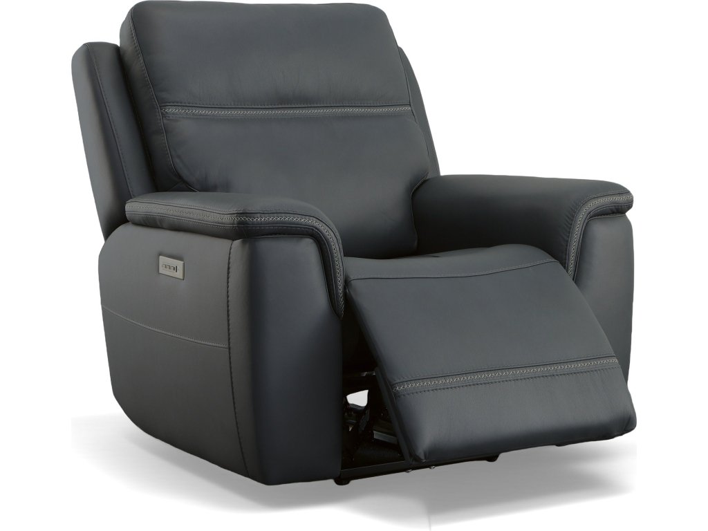 Sawyer Marine Leather Power Recliner with Power Headrest & Lumbar - image 6
