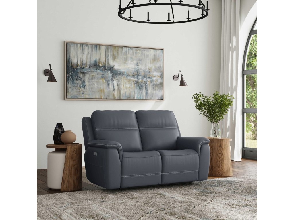 Sawyer Marine Leather Power Reclining Loveseat w/ Pwr Headrests, Lumbar - image 4