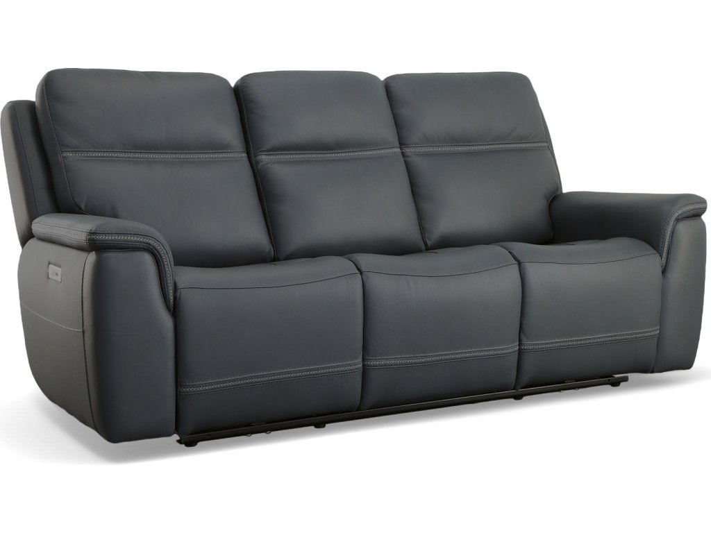 Sawyer Marine Leather Power Reclining Sofa with Power Headrests & Lumbar - main image
