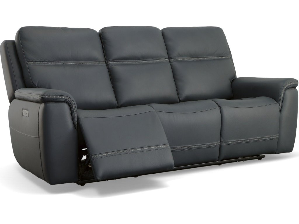 Sawyer Marine Leather Power Reclining Sofa with Power Headrests & Lumbar - image 5