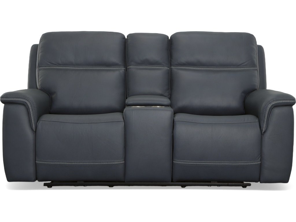 Sawyer Marine Leather Pwr Recl Loveseat w/ Console, Pwr Hdrsts, Lumbar - image 2