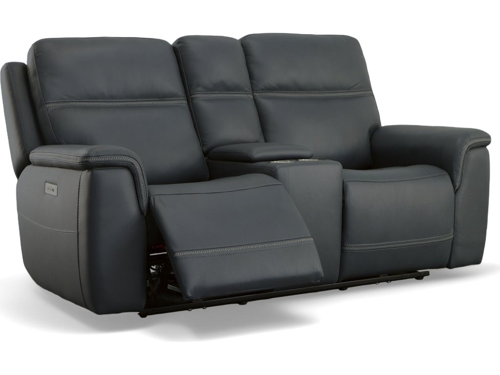 Sawyer Marine Leather Pwr Recl Loveseat w/ Console, Pwr Hdrsts, Lumbar - image 5