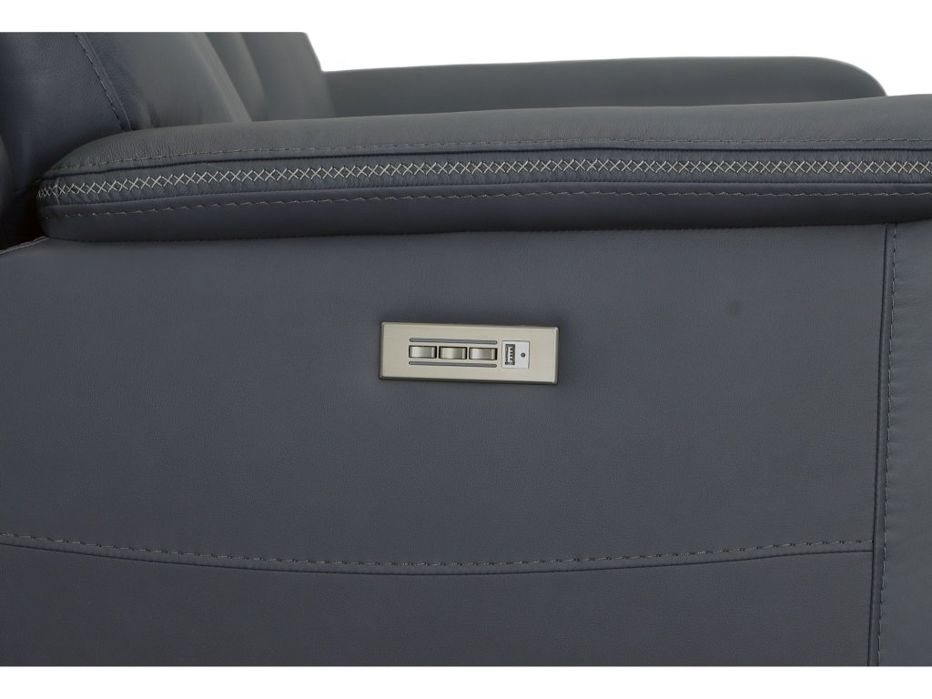 Sawyer Marine Leather Pwr Recl Loveseat w/ Console, Pwr Hdrsts, Lumbar - image 6