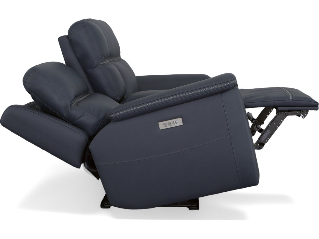 Sawyer Marine Leather Pwr Recl Loveseat w/ Console, Pwr Hdrsts, Lumbar - image 8