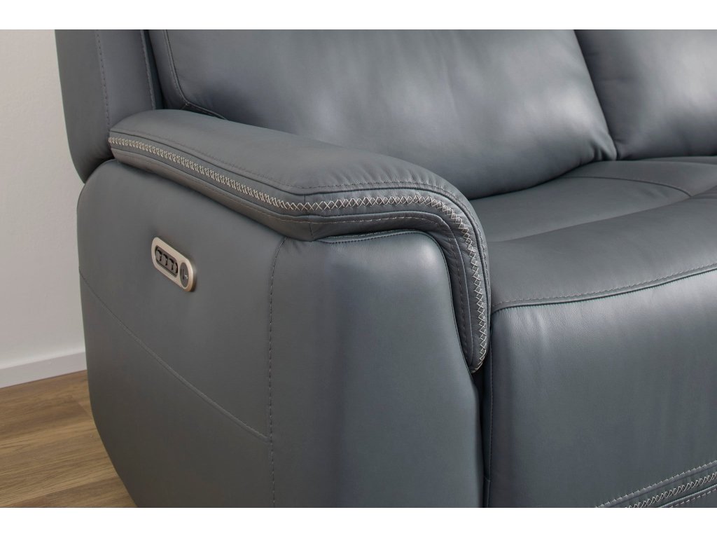 Sawyer Leather Power Reclining Sectional with Power Headrests & Lumbar - image 5