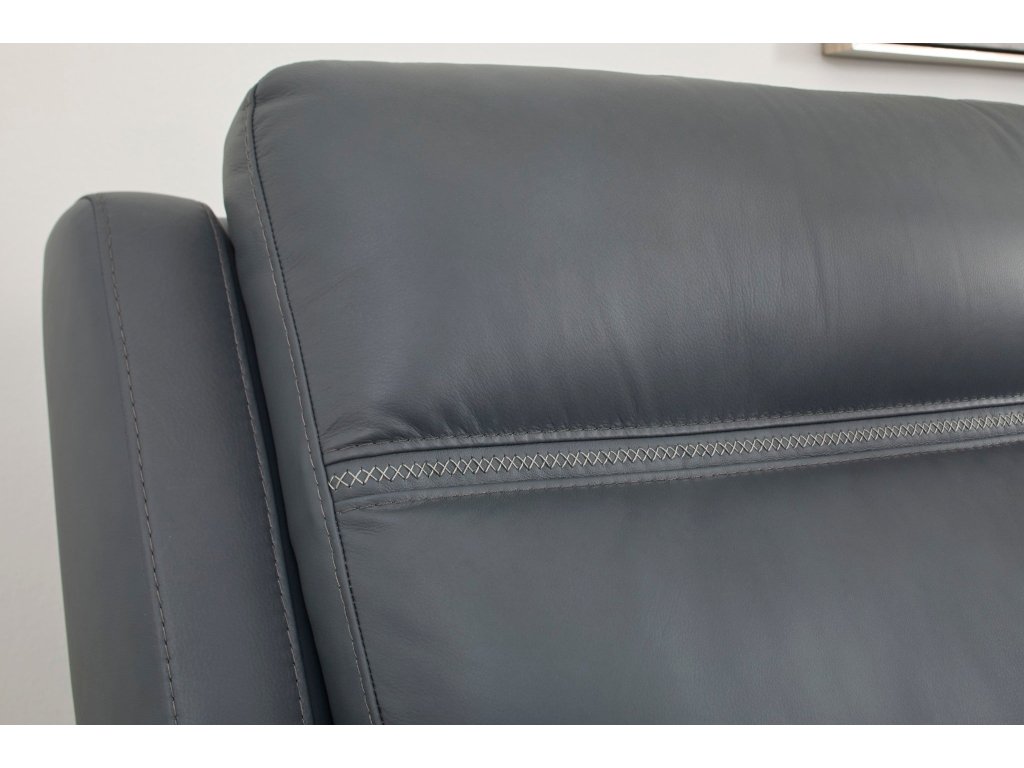 Sawyer Leather Power Reclining Sectional with Power Headrests & Lumbar - image 7