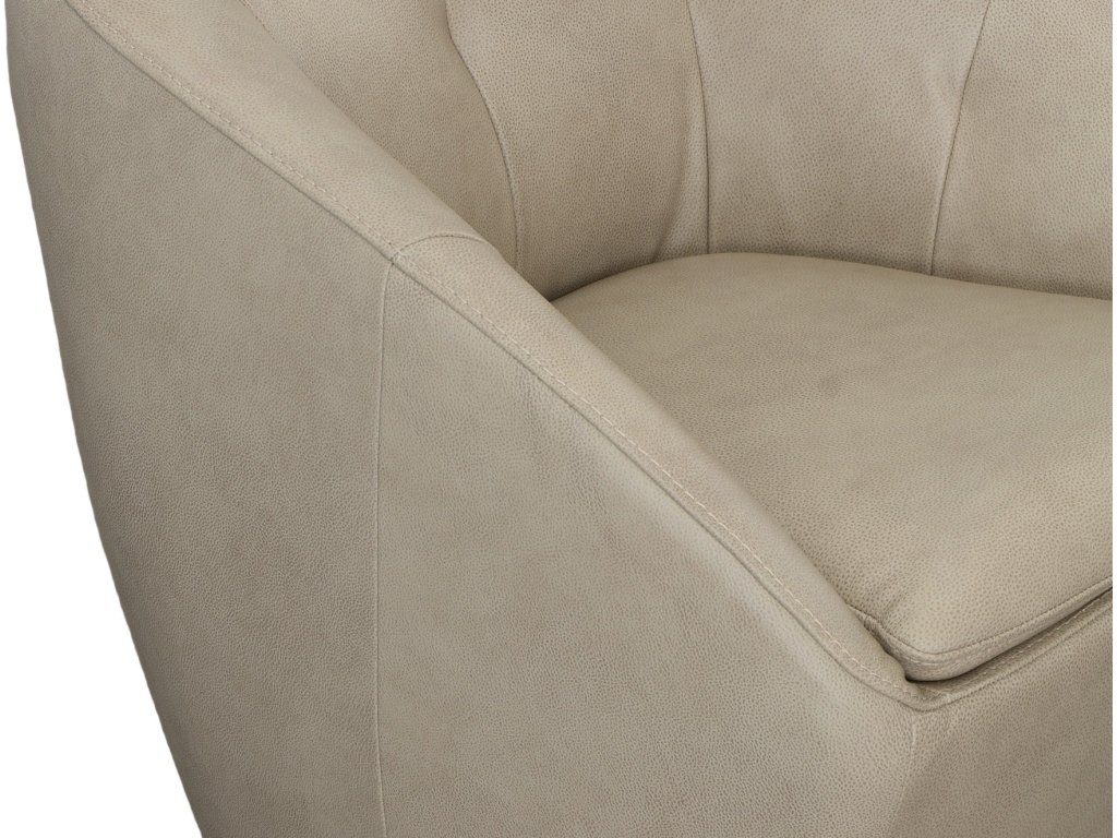 Wade Shitake Leather Swivel Chair - image 5