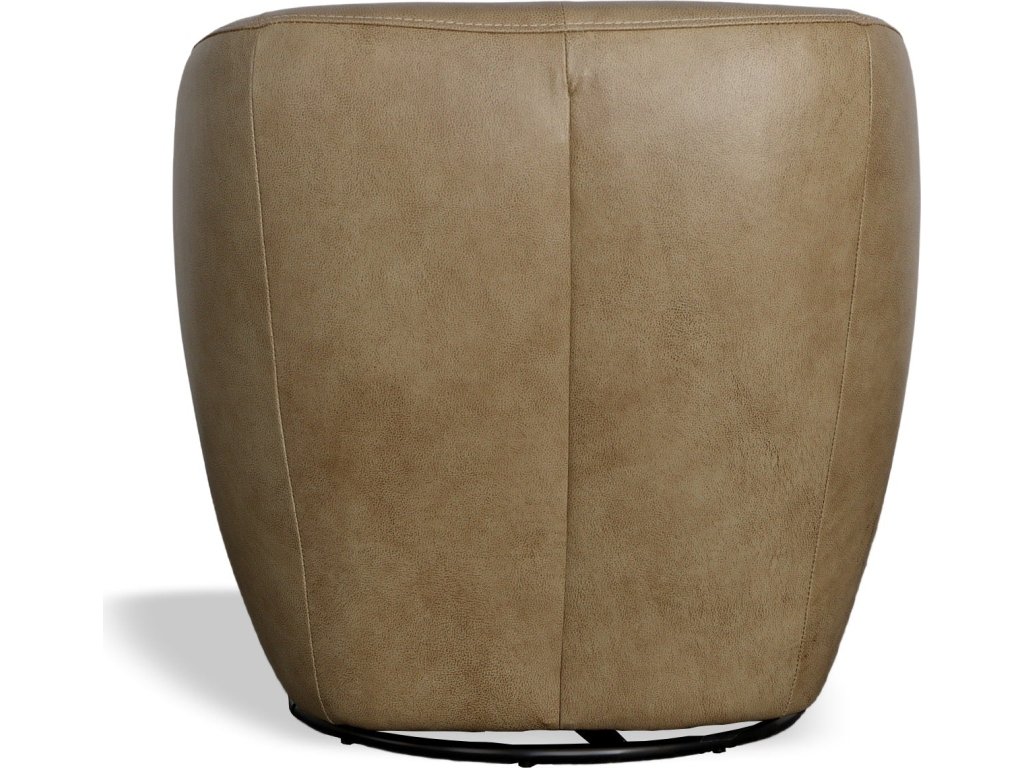 Wade Barley Leather Swivel Chair - image 6