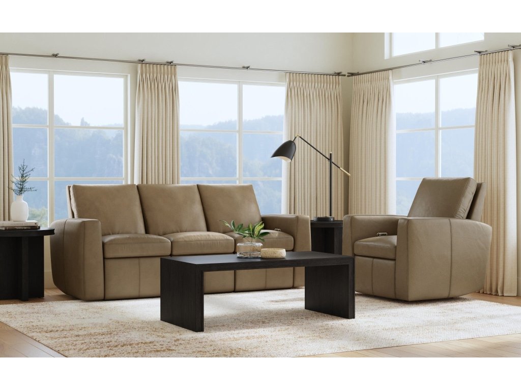 Aria Fawn Leather Power Recliner - image 5