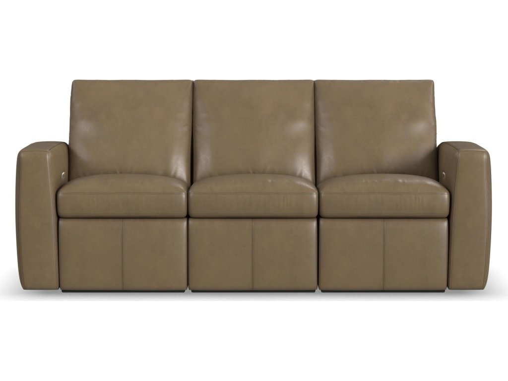 Aria Fawn Leather Power Reclining Sofa - image 2