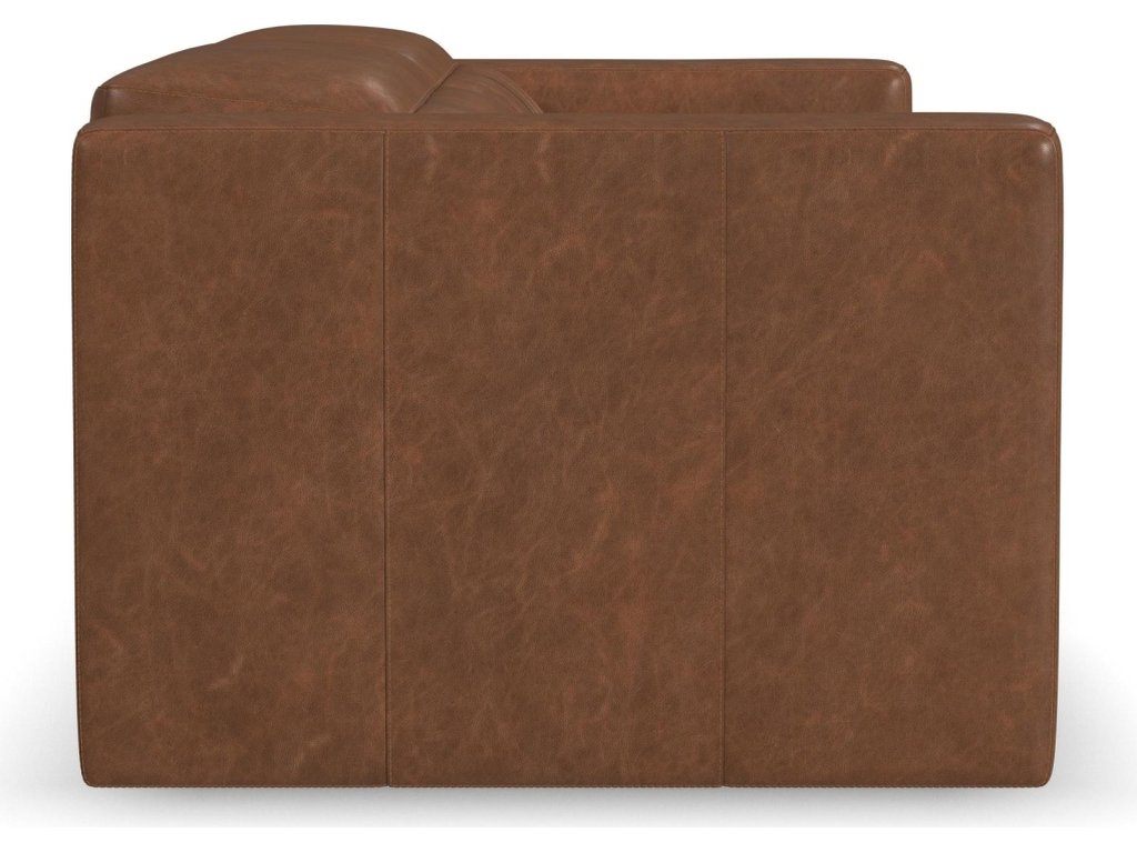 Austin Chestnut Leather Power Reclining Sofa with Power Headrests - image 3