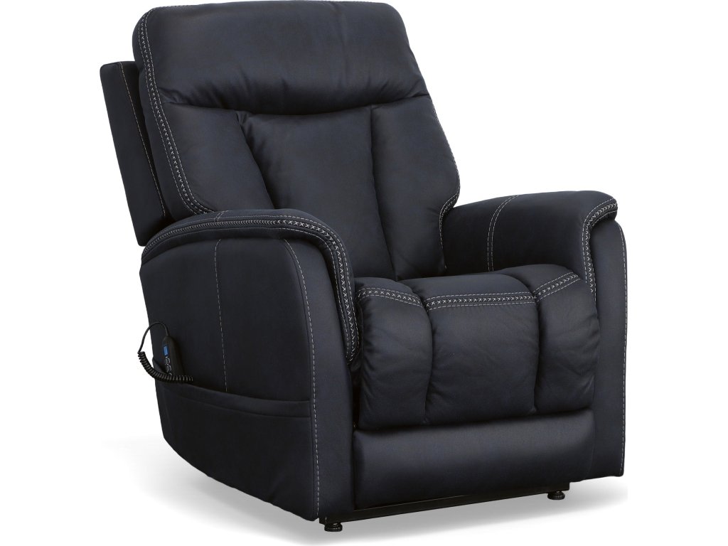 Atlas Ocean Fabric Power Lift Recliner with Power Headrest & Lumbar - main image