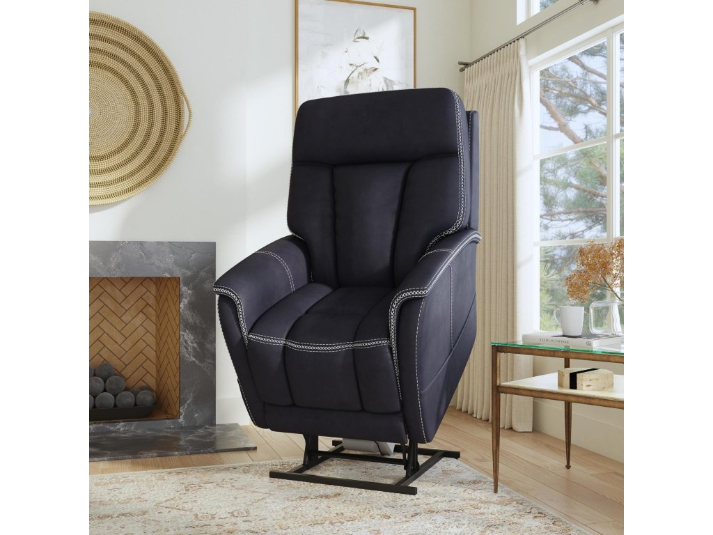 Atlas Ocean Fabric Power Lift Recliner with Power Headrest & Lumbar - image 4