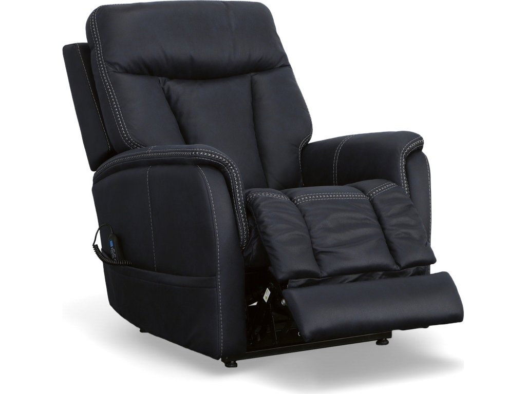 Atlas Ocean Fabric Power Lift Recliner with Power Headrest & Lumbar - image 7