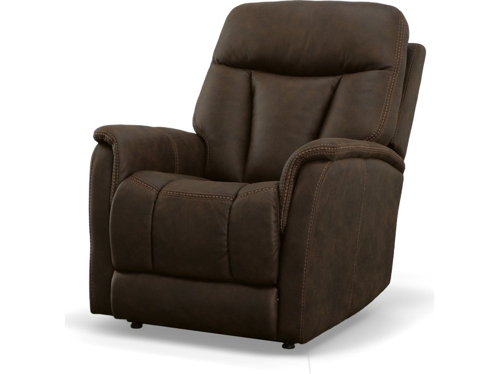 Atlas Walnut Fabric Power Lift Recliner with Power Headrest & Lumbar - image 5