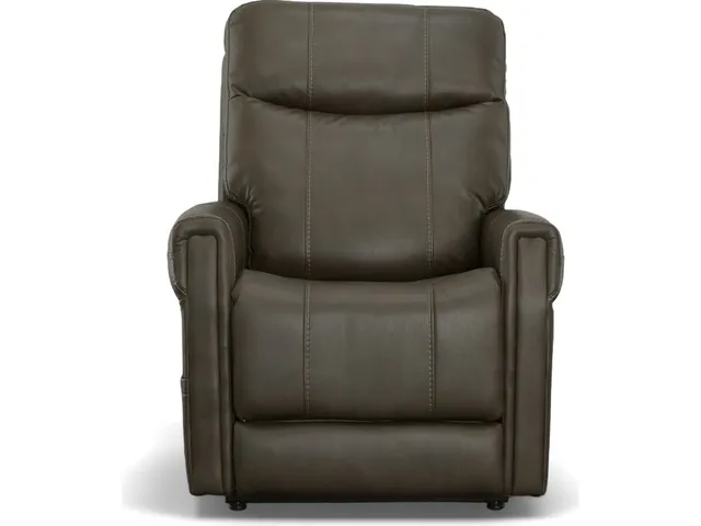 Jenkins Driftwood Fabric Power Lift Recliner with Right-Hand Control & Power Headrest - Alternative View