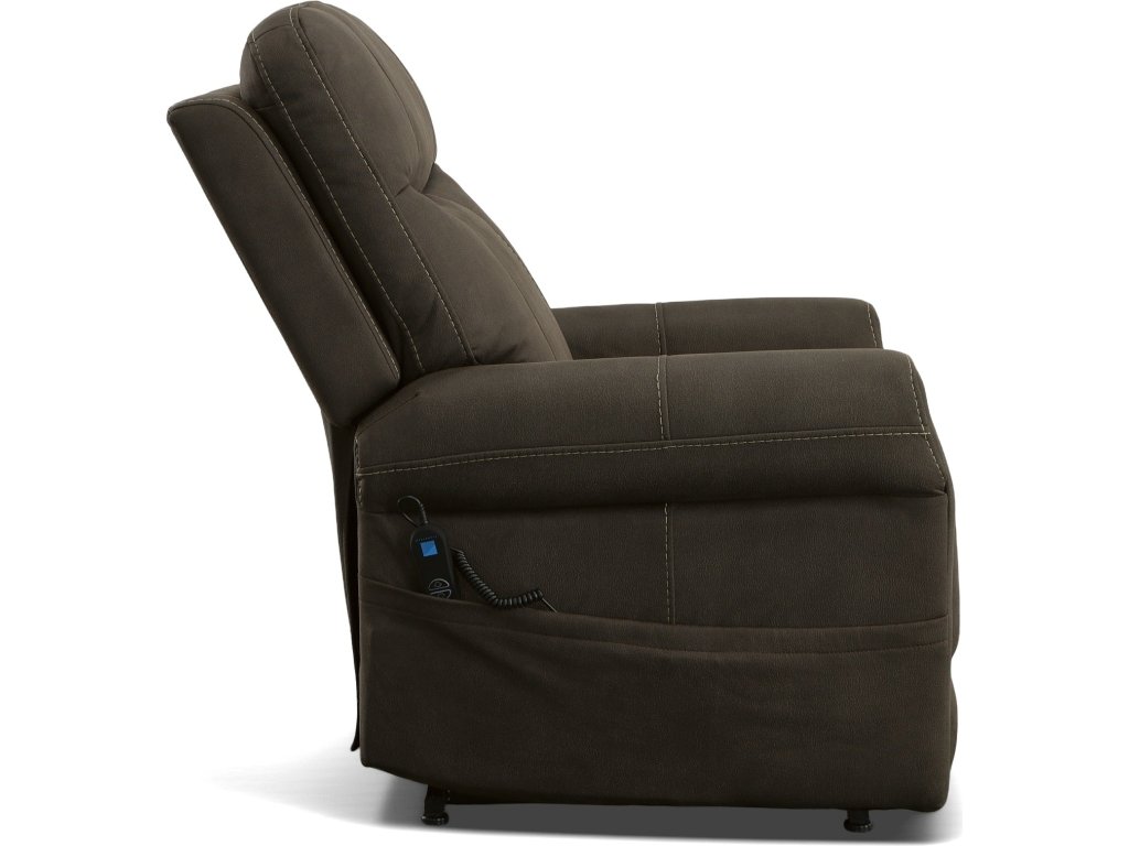 Jenkins Bark Fabric Power Lift Recliner with Right-Hand Control & Power Headrest - image 3