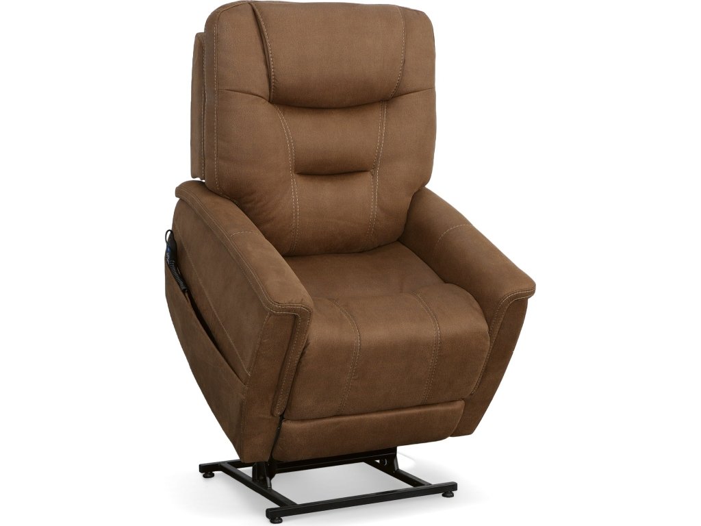 Shaw Russet Fabric Power Lift Recliner with Power Headrest & Lumbar - image 3
