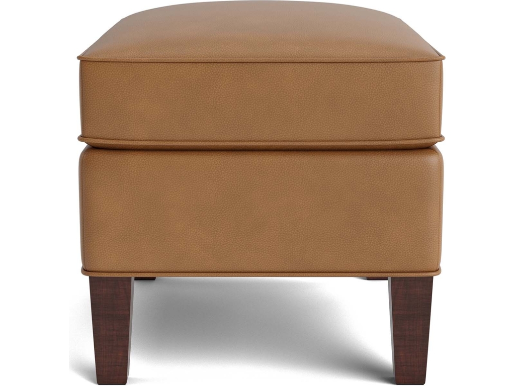 Kent Leather Ottoman - image 2