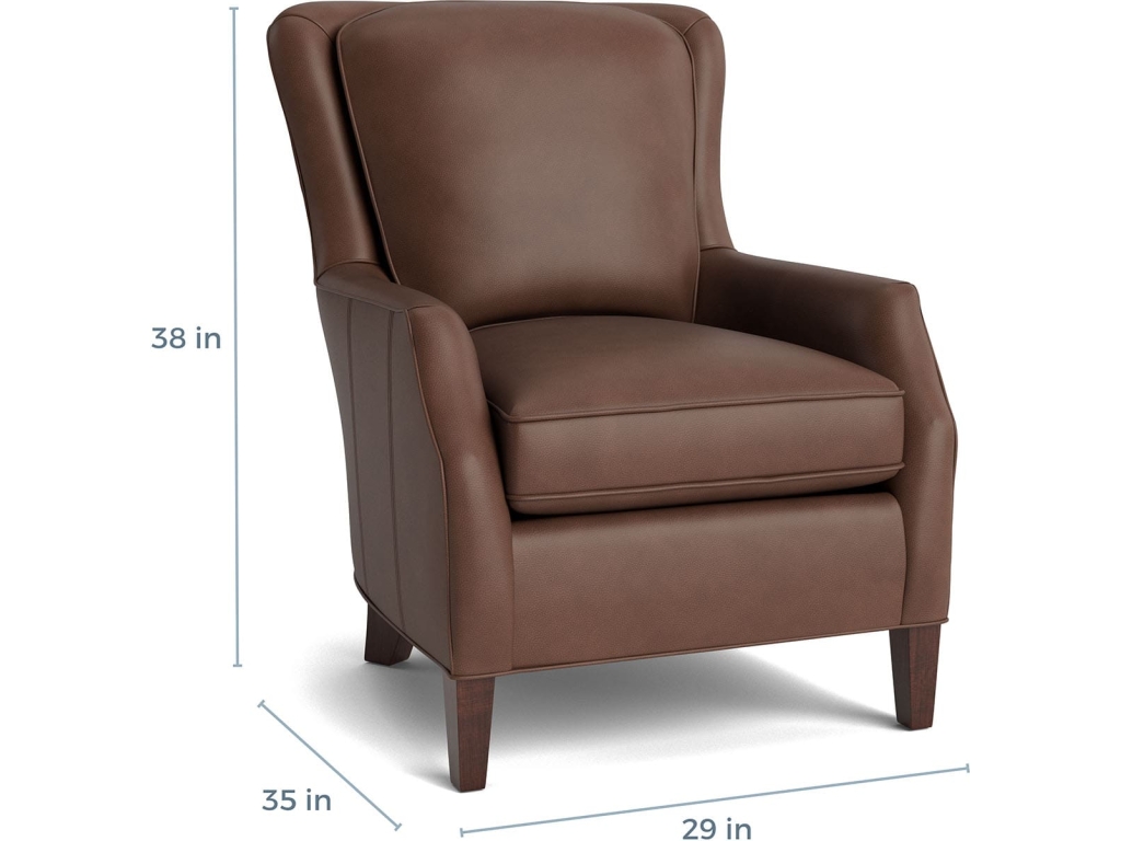 Kent Leather Slope Arm Chair - image 4