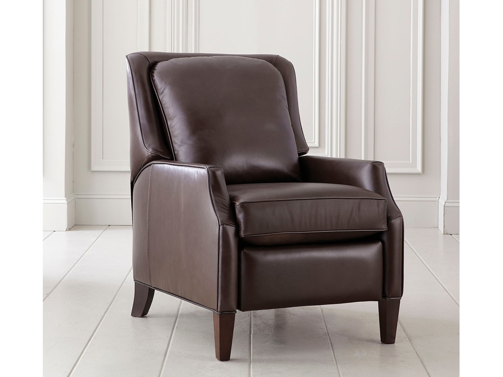 Kent Leather Slope Arm Manual Recliner - image 1