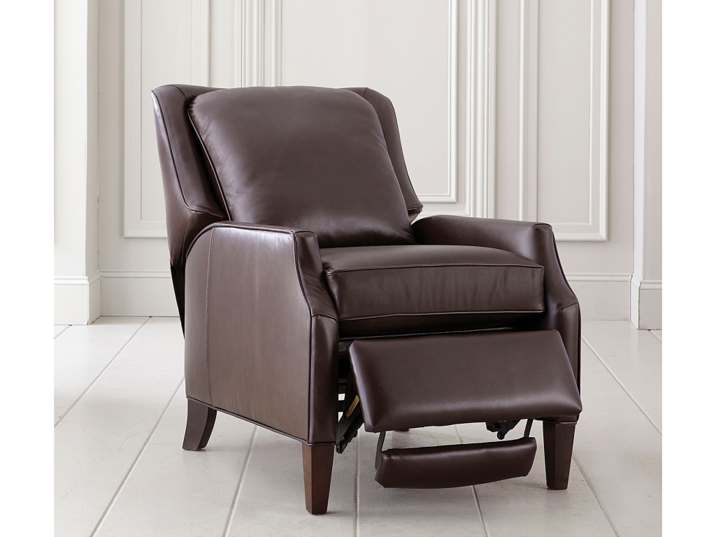 Kent Leather Slope Arm Manual Recliner - image 2