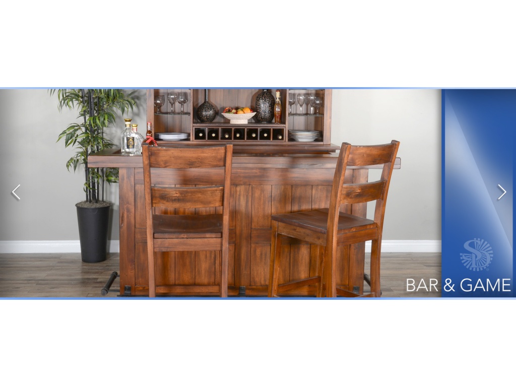 30"H Ladderback Barstool Wood Seat - image 3