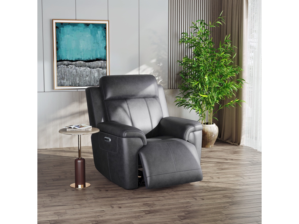 Amelia Charcoal Leather Slumberland Exclusive - image 4