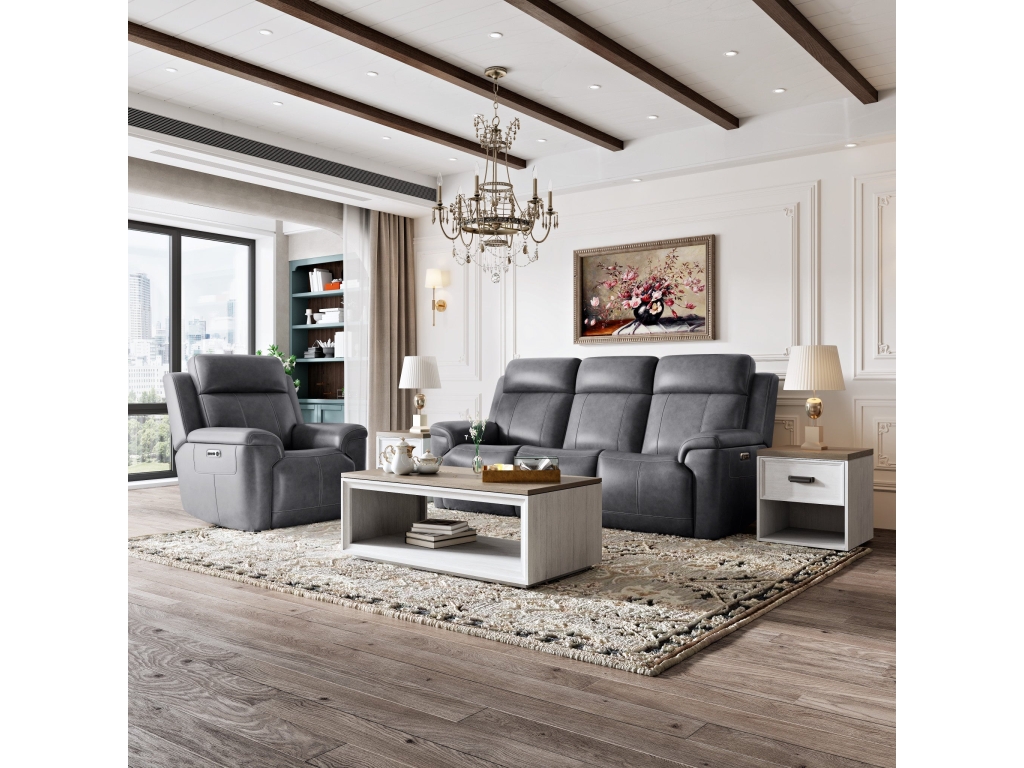 Amelia Charcoal Leather Slumberland Exclusive - image 7