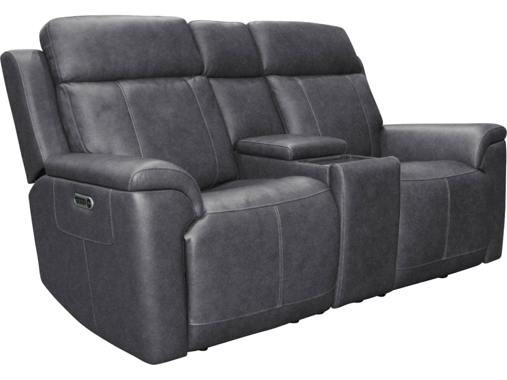 Amelia Charcoal Leather Slumberland Exclusive - main image