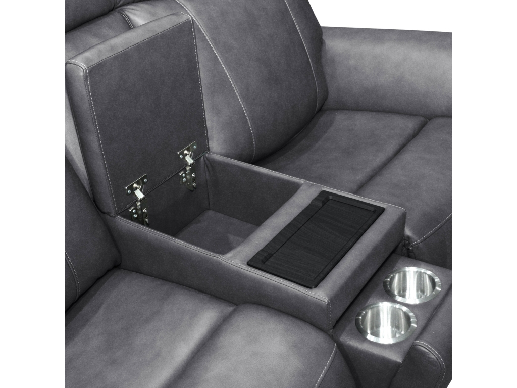 Amelia Charcoal Leather Slumberland Exclusive - image 10