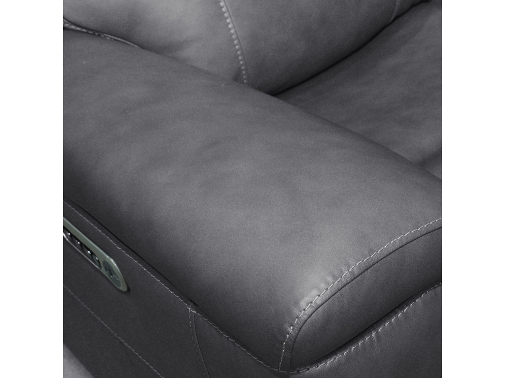 Amelia Charcoal Leather Slumberland Exclusive - image 11
