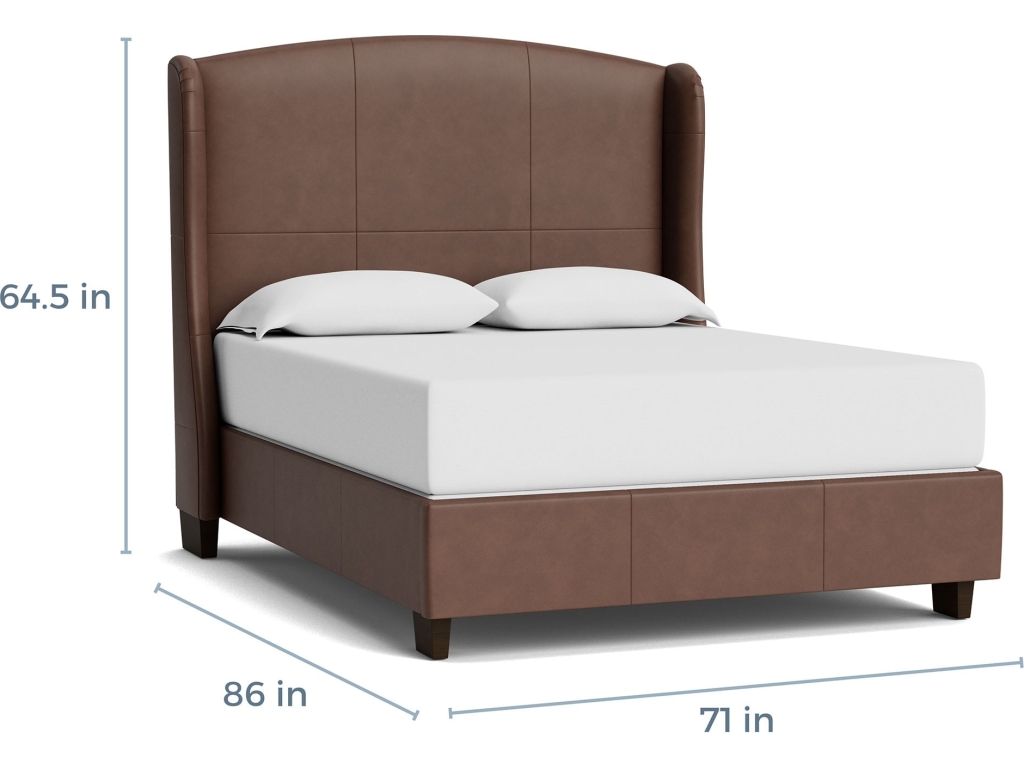 Paris Leather Upholstered Bed - image 3