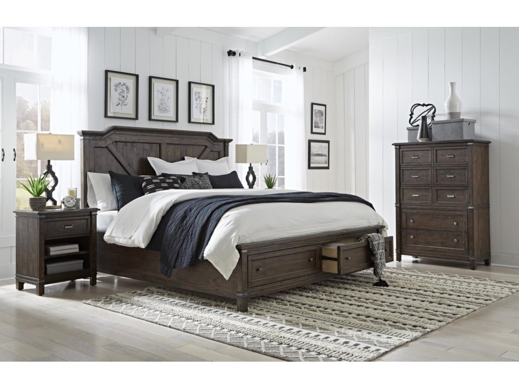 Queen Panel Bed, Dresser, Mirror - image 3
