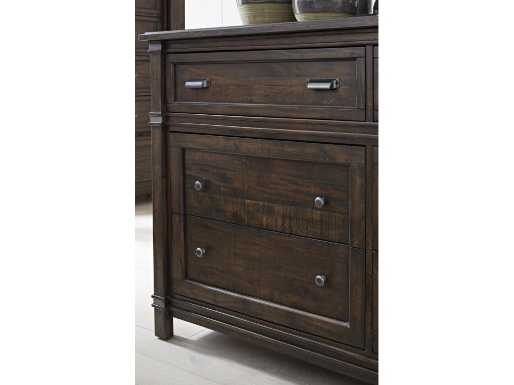 Queen Panel Bed, Dresser, Mirror - image 2