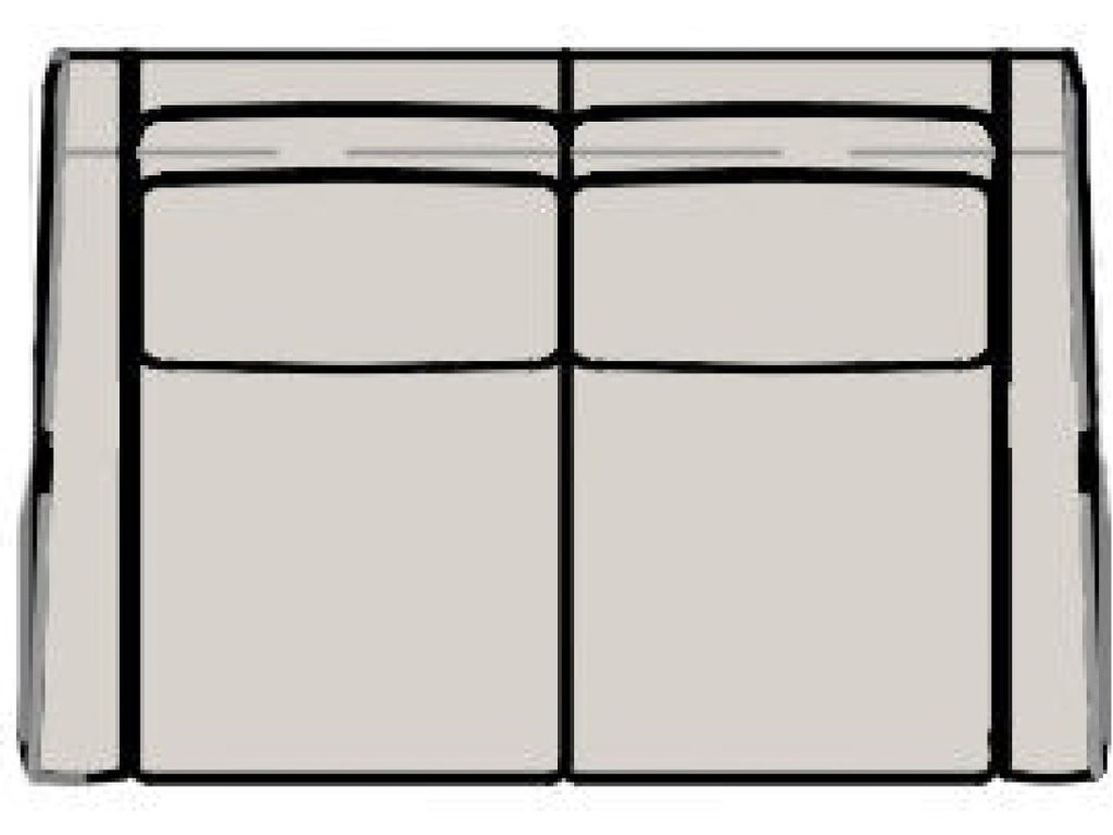 Raymond Stationary Loveseat 8-Way Hand Tie - Two Pc Back - image 4