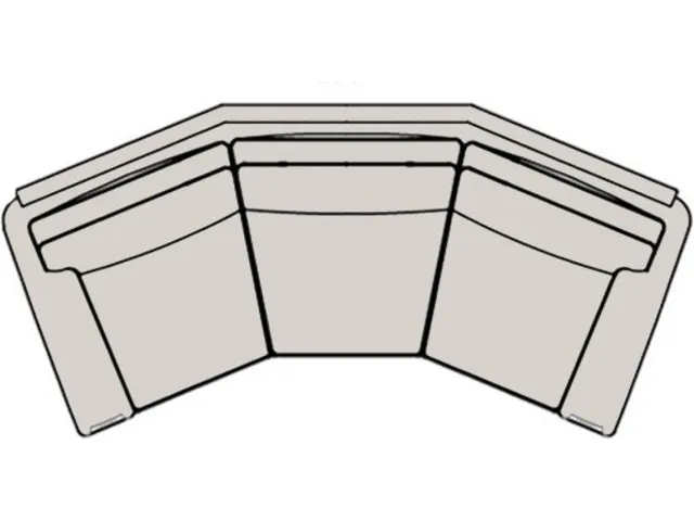 Raiden Stationary Angled Sofa 8-Way
