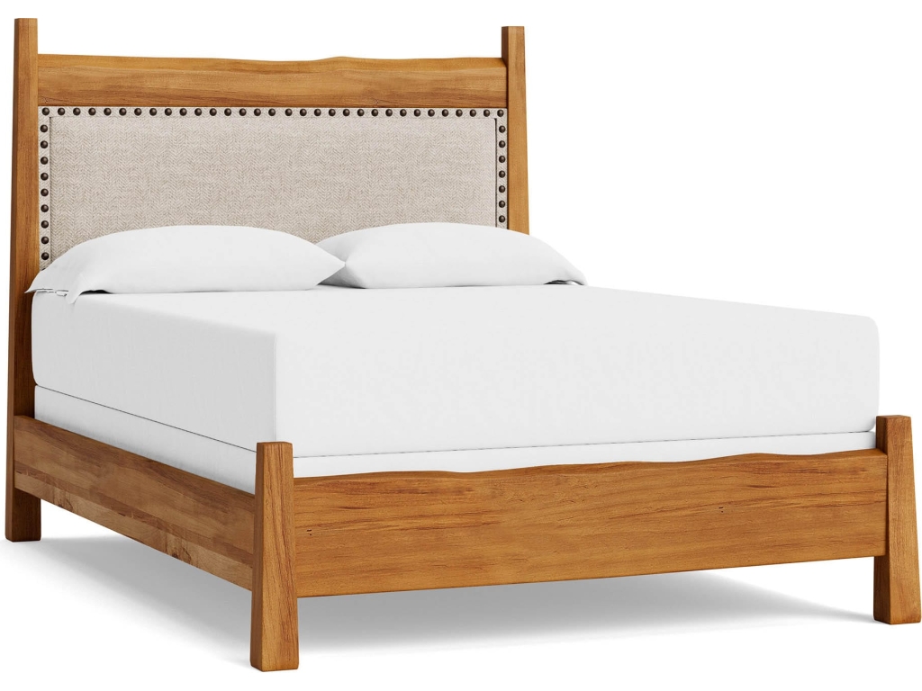 Heritage Live Edge Upholstered Bed - main image