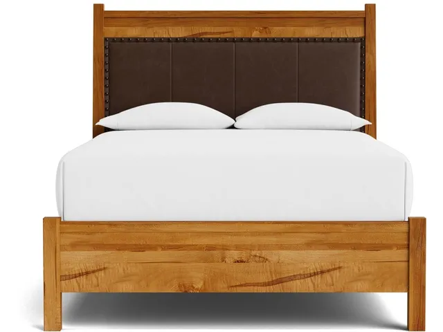 Heritage Leather Upholstered Bed