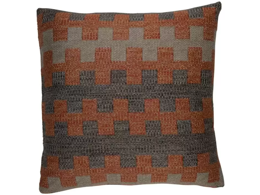 Ladder Wool Paprika Indoor Pillow - main image